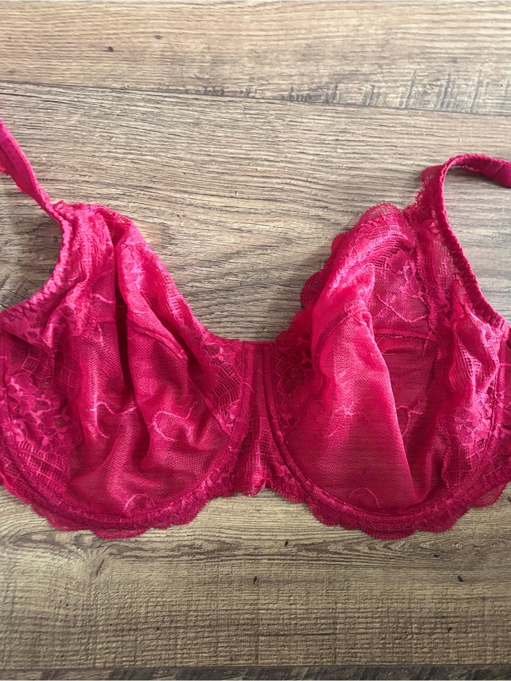 Simone Perele Red Lace Underwire Bra